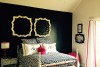 alpine-lodge-bedroom-vaulted-ceilings-white-and-black-paint