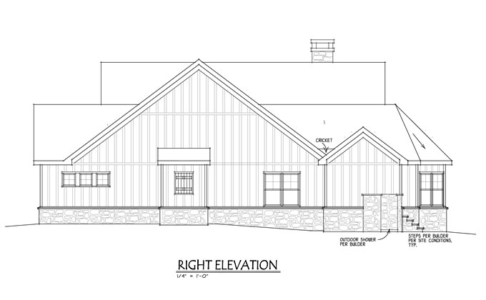  One  Story  Rustic House  Plan  Design  Alpine Lodge