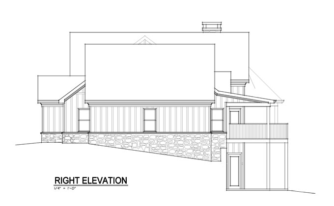 Open House  Plan  with 3  Car  Garage  Appalachia Mountain II