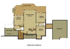 Appalachian Mountain III lake or mountain walkout basement floor plan