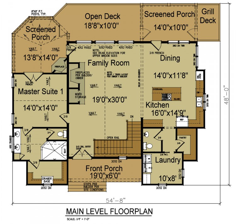 rustic house floor plan adirondack