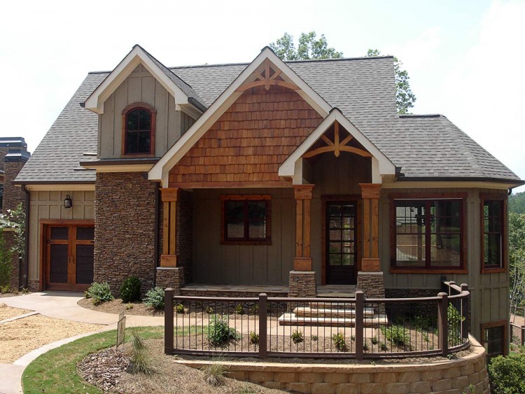 rustic house plan foothills cottage