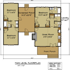 Diana's Dog Trot dog trot cabin floor plan