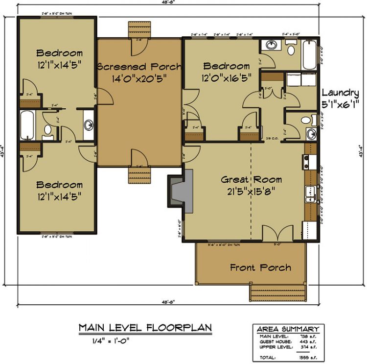 Diana's Dog Trot floor plan preview
