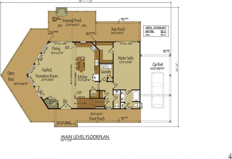 Boulder Mountain Cabin floor plan preview