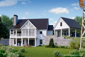 Modern Farmhouse  House Plan  Max Fulbright Designs