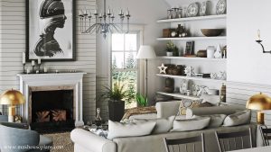 modern-farmhouse-living-room-white