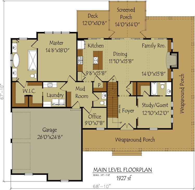 Carolina Farmhouse floor plan preview