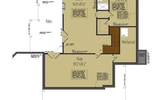 Forever Farmhouse modern farmhouse floor plan walkout basement level