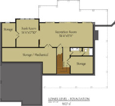 Carolina Farmhouse modern farmhouse plan walkout basement
