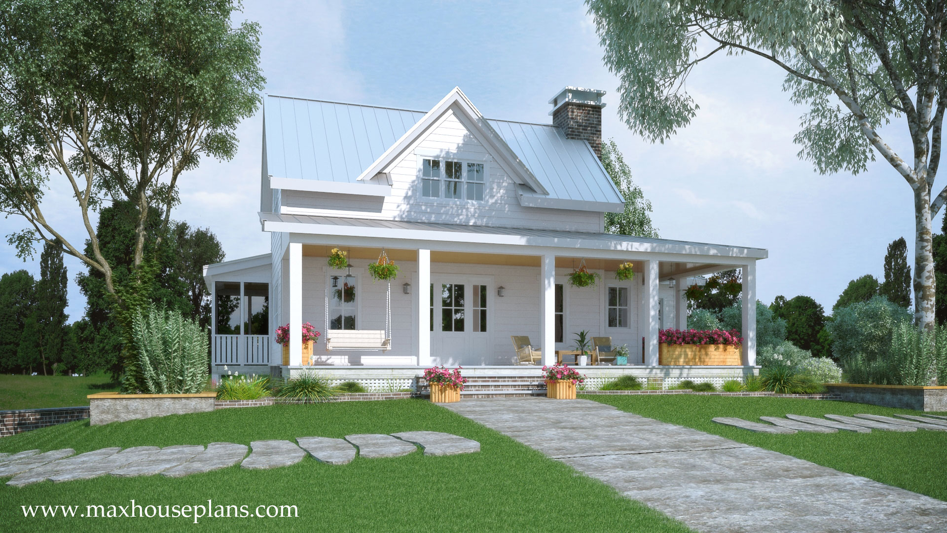 Modern Farmhouse Floor Plan With Wraparound Porch Max Fulbright