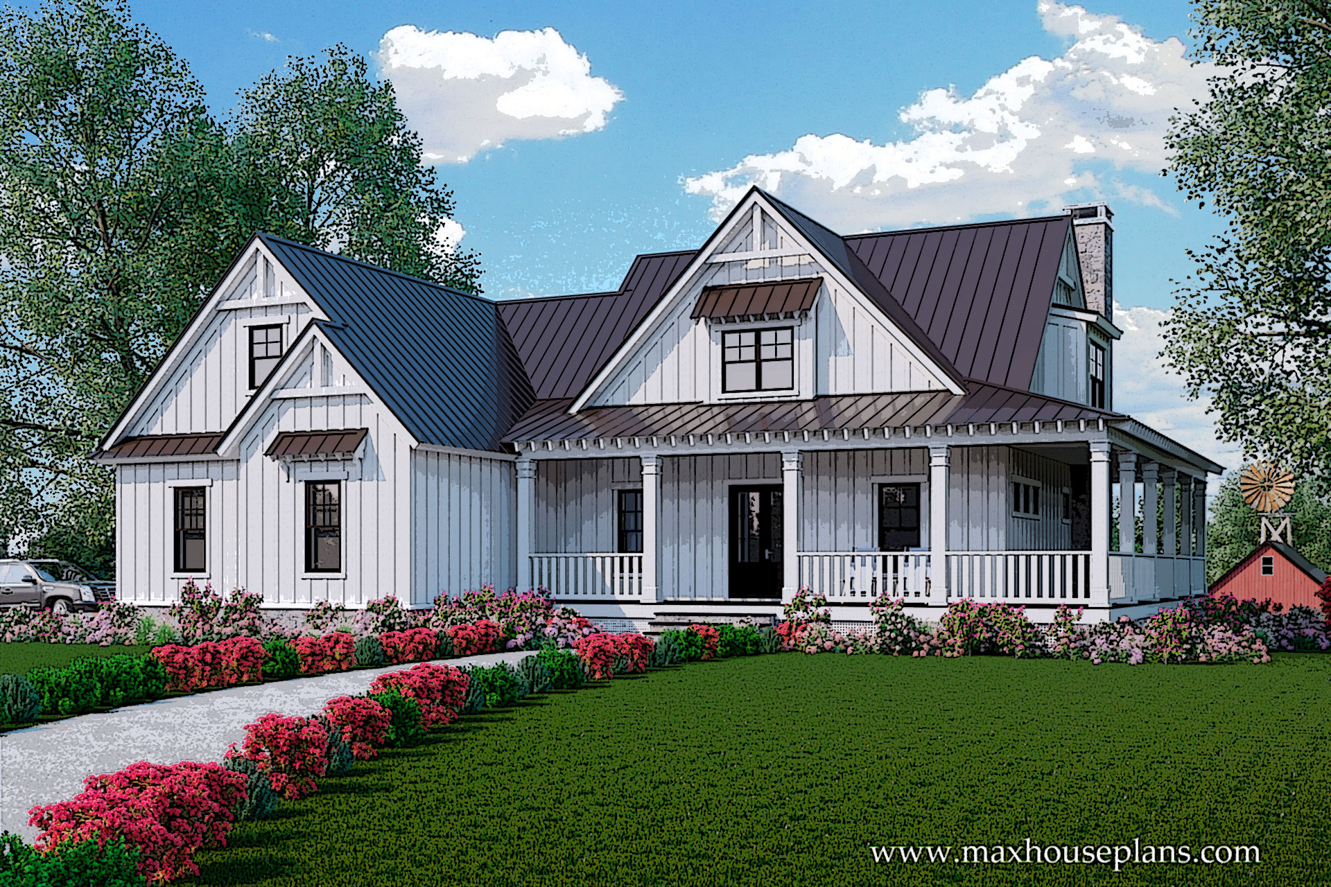 Carolina Farmhouse | Modern Farmhouse House Plan