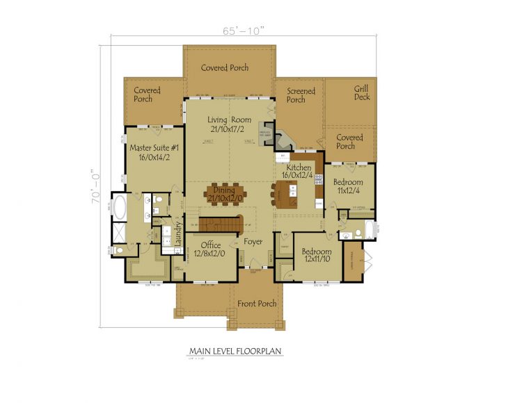 Baker Lake Cottage floor plan preview