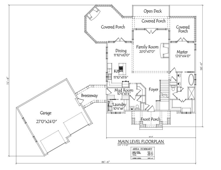 Asheville Cottage floor plan preview