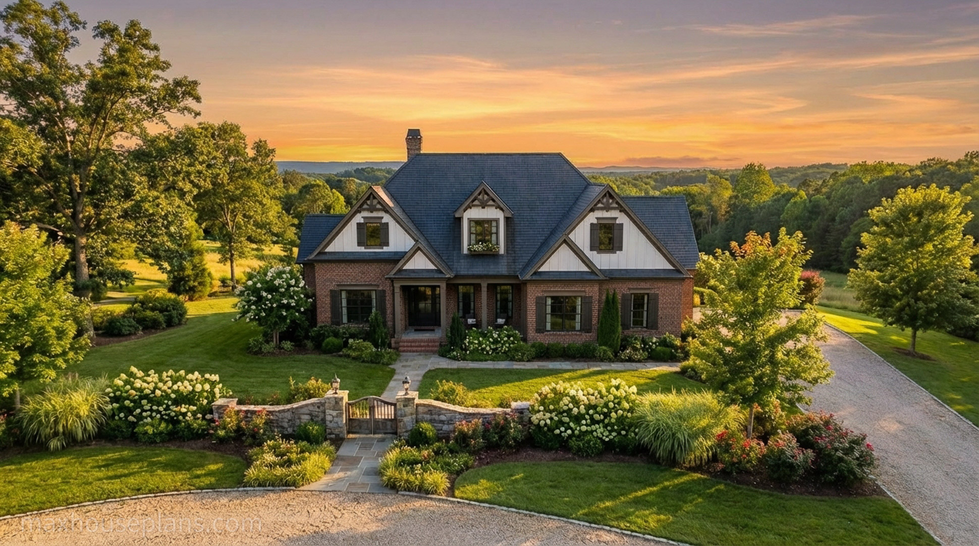 Johns creek brick house plan