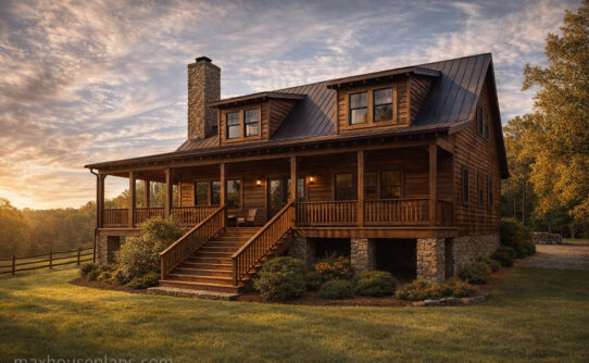 Mossy Creek Cabin — floor plan — 1,543 sq ft — 3 bedroom