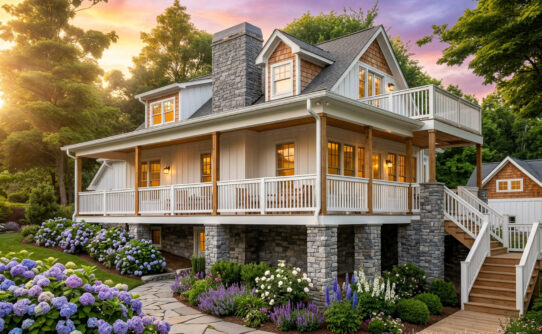 Lake Glenville Cottage house plan exterior