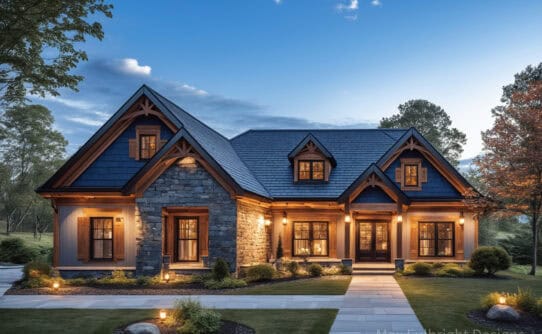 open living 2 car garage open living house plan with stone on front stone-2