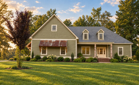 Oconee River House house plan exterior