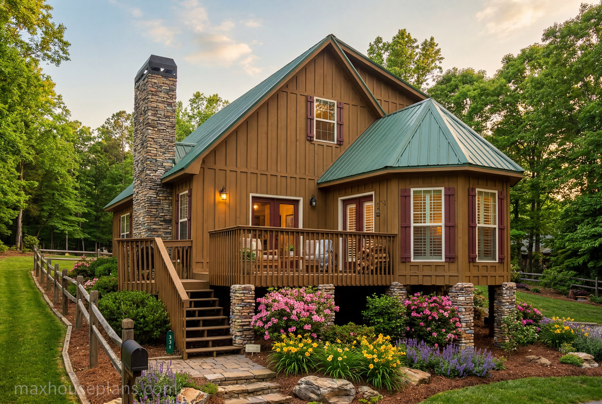 small cabin floor plan with 3 bedrooms 12