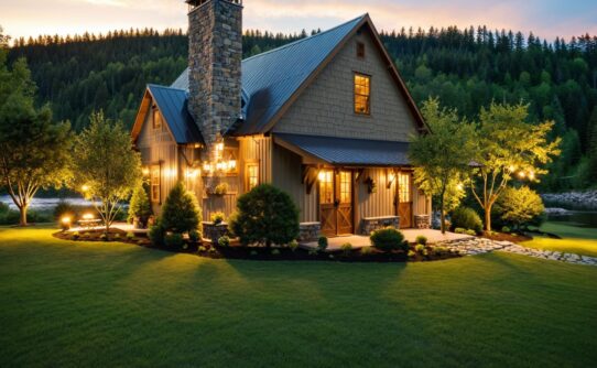 tiny one bedroom cabin house plan with loft on river