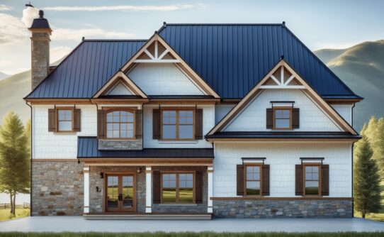 two story four bedroom house plan with 2 car garage