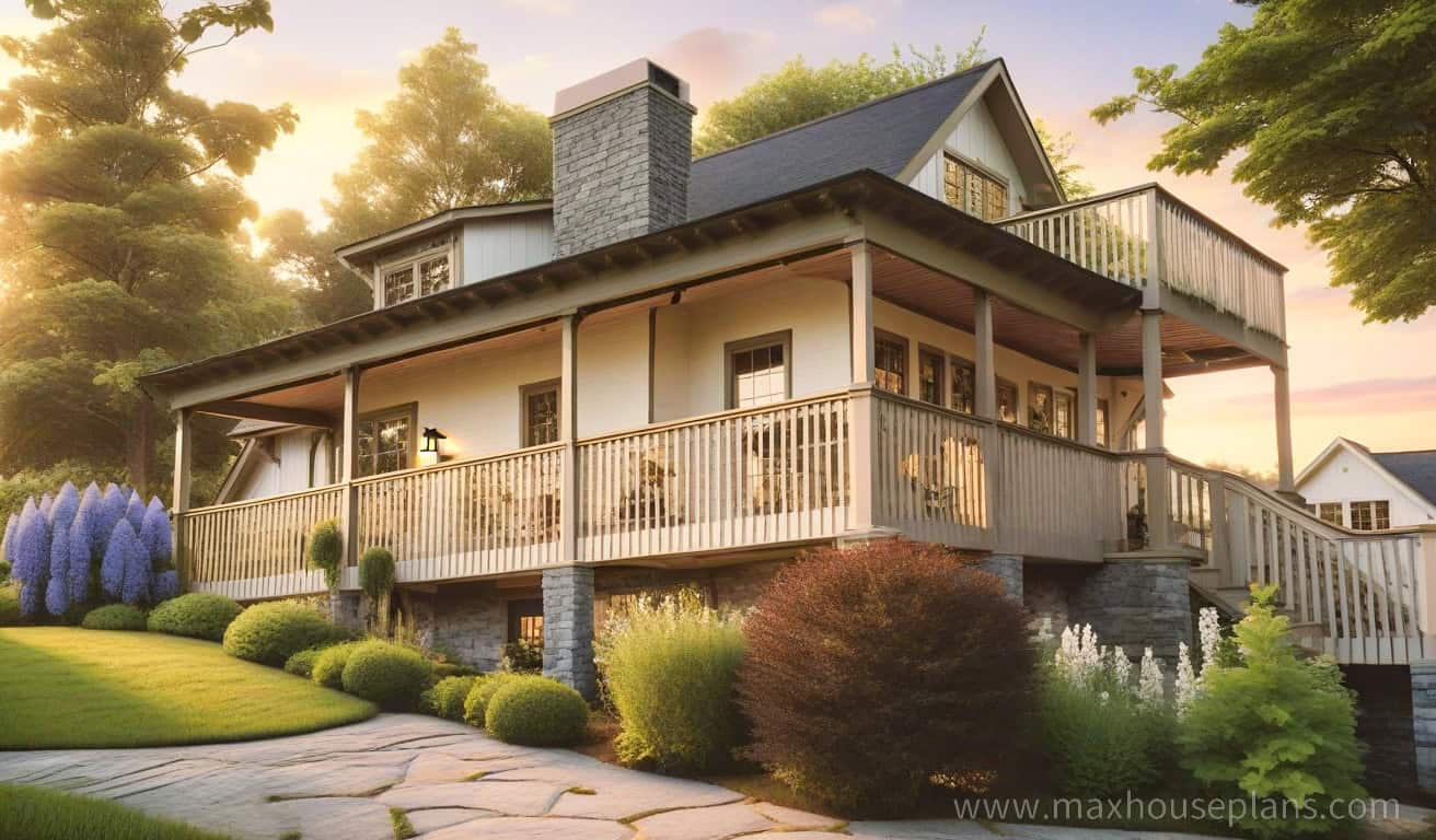 Waterfront Cottage House Plan - Max Fulbright Designs