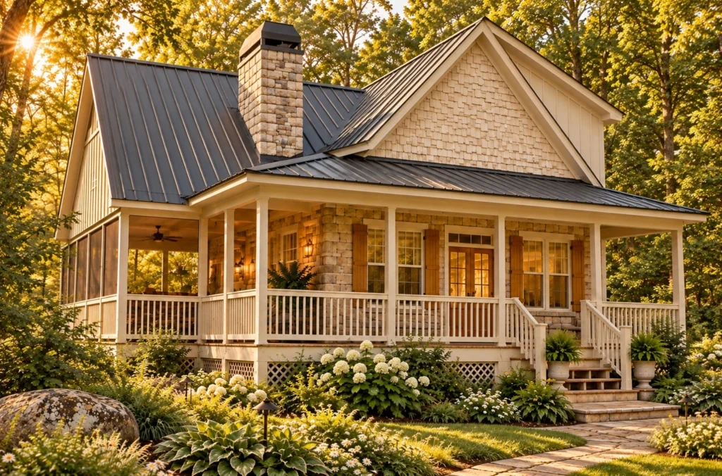 Waterview Cabin exterior design visualization