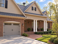 Hunter's Bend Front Porch and Garage — Original Brick Build