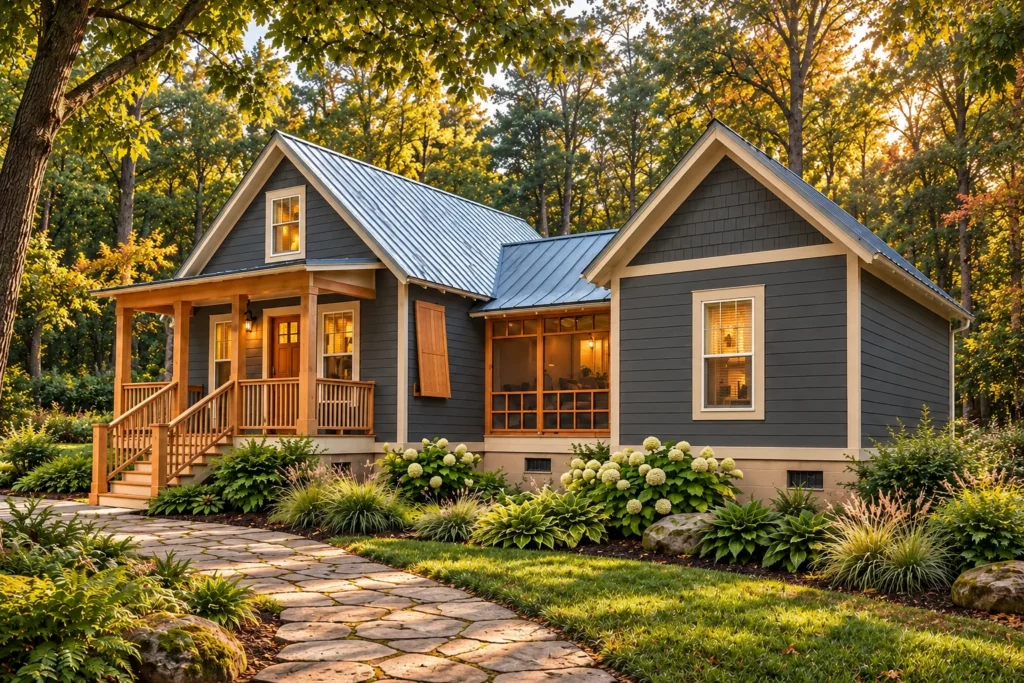 Camp Creek Cabin exterior design visualization