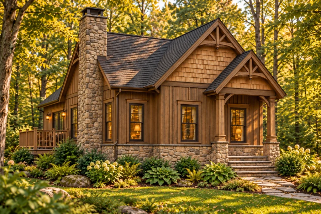 Nantahala Cottage exterior design visualization